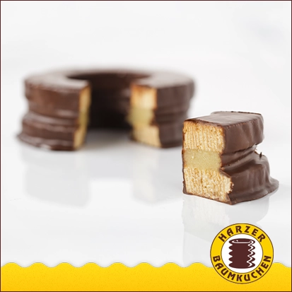 Baumkuchen Zartbitter mit Marzipanfüllung